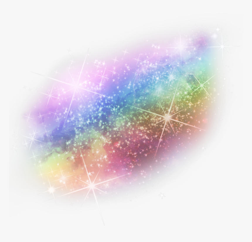 Makeup Highlight Rainbow Cheek Blush Sparkles Glitter - Rainbow Effect Png, Transparent Png, Free Download