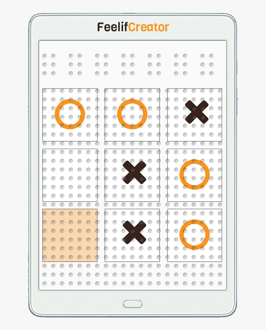 Tic Tac Toe Digital Game For Blind - Digital Tic Tac Toe, HD Png Download, Free Download