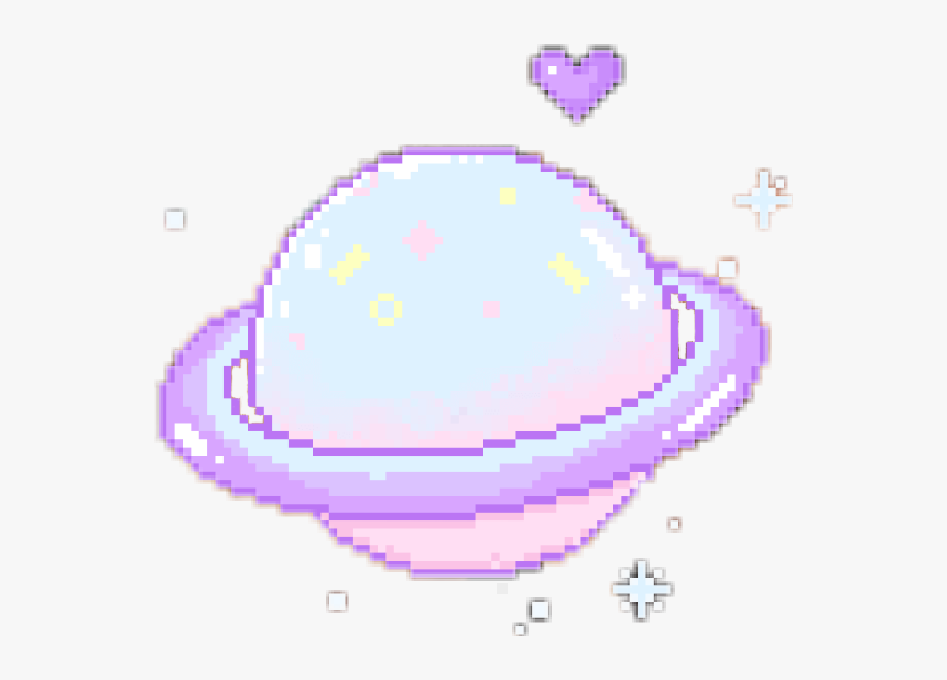 Kawaii Cute Art Unicorn - Kawaii Pixel Art Planet, HD Png Download, Free Download