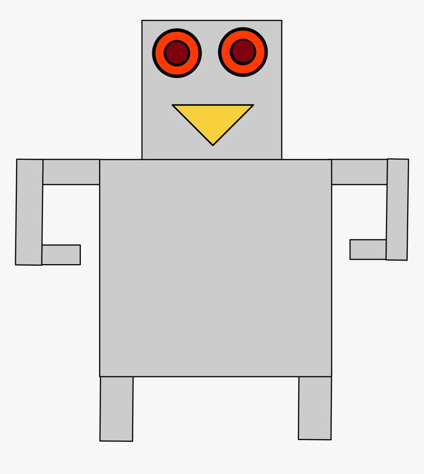 Silver Robot Clip Arts - Cartoon, HD Png Download, Free Download