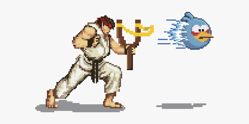 Ryu Throwing A Fireball, HD Png Download, Free Download