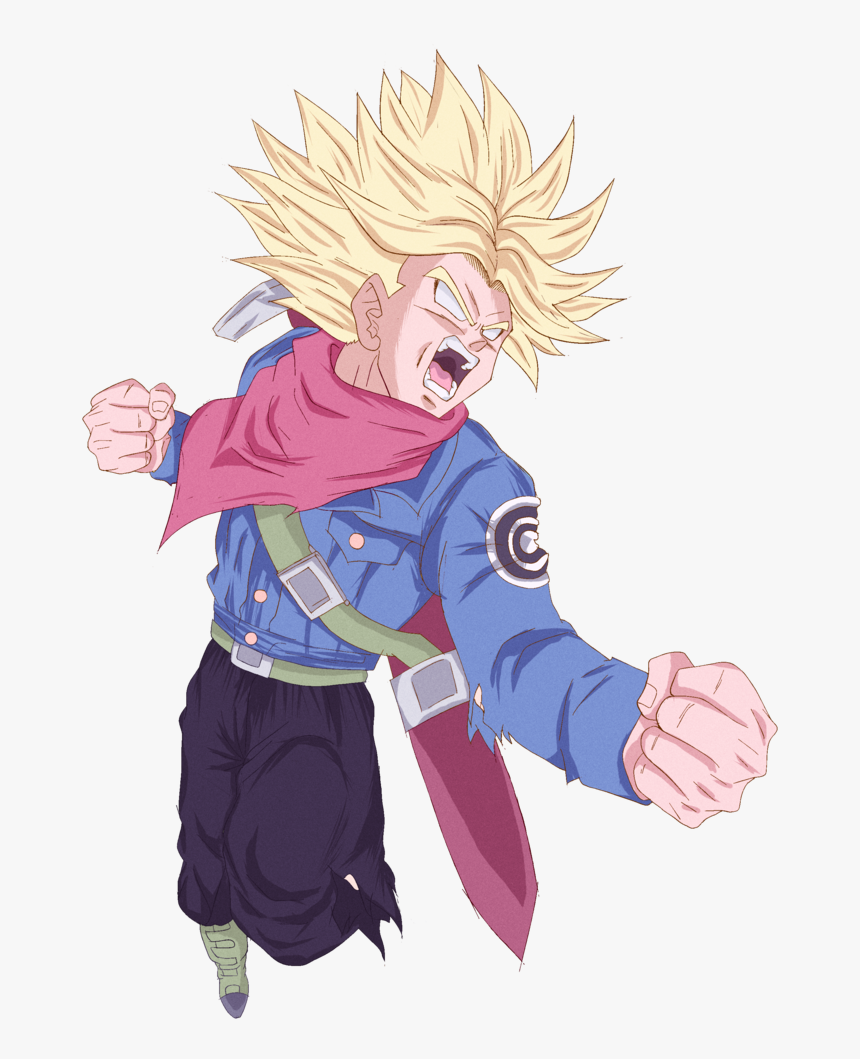 Future Trunks Dokkan By Rmehedi - Cartoon, HD Png Download, Free Download