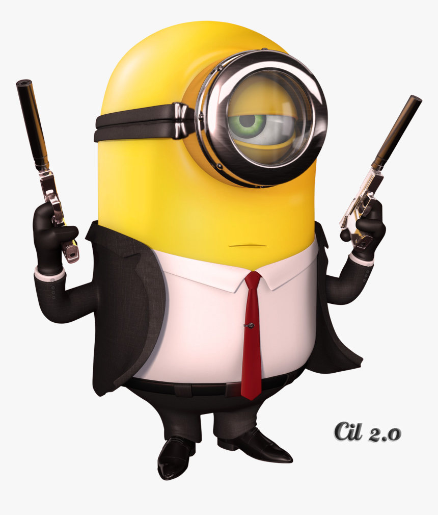 Humor Clipart Minion - Minion Hitman Png, Transparent Png, Free Download