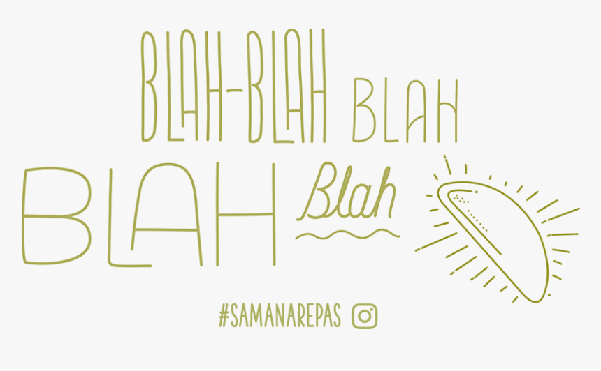 Blah Blah Blah - Calligraphy, HD Png Download, Free Download