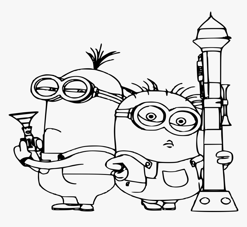 Path310 - Kevin Despicable Me Coloring Page, HD Png Download - kindpng