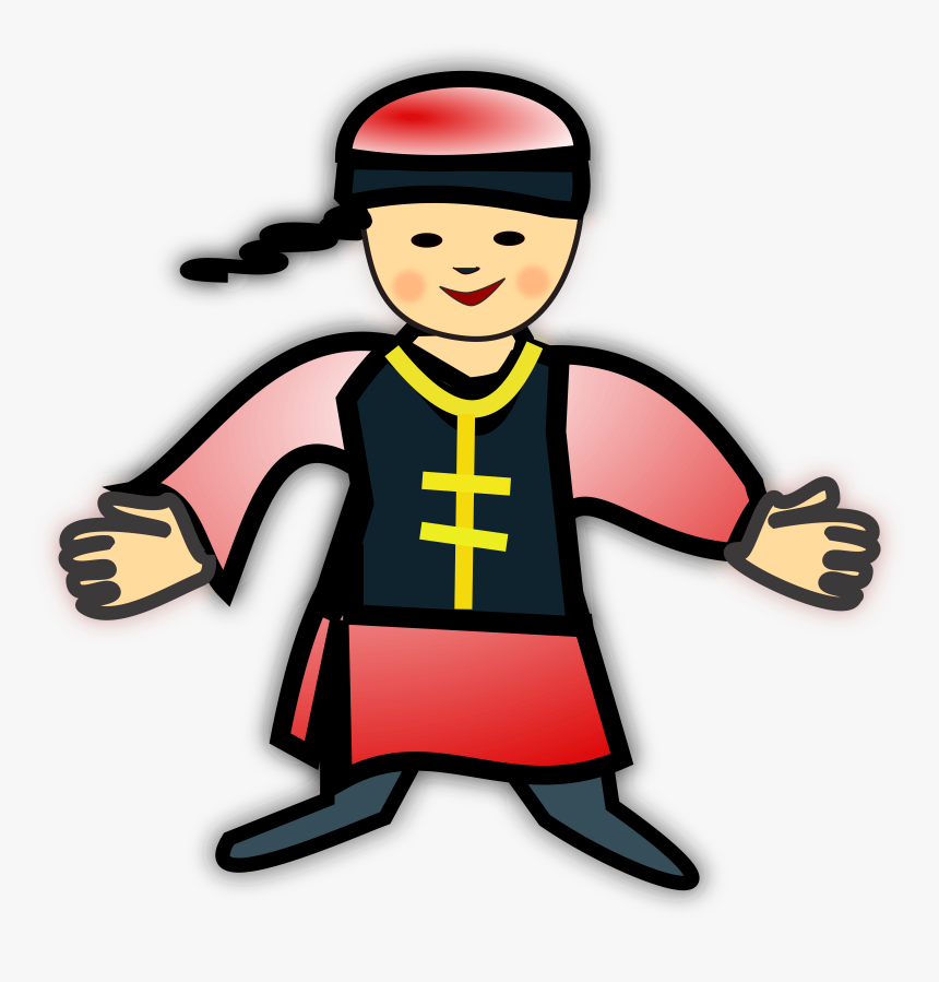 Chinese Clipart Icon - Chinese Guy Clipart, HD Png Download, Free Download