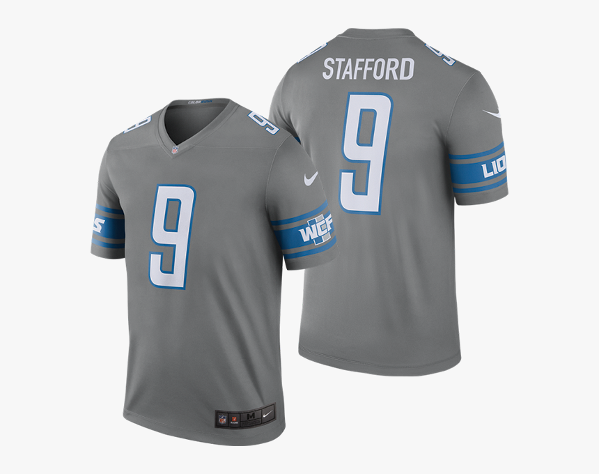 Matthew Stafford Detroit Lions Gray Color Rush Legend Jersey