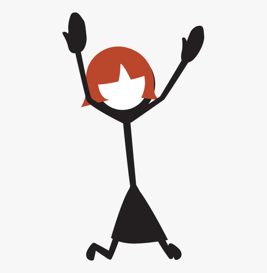 7266 Stick Figures Woman2 1 Web - Stick Figure Aunt, HD Png Download, Free Download