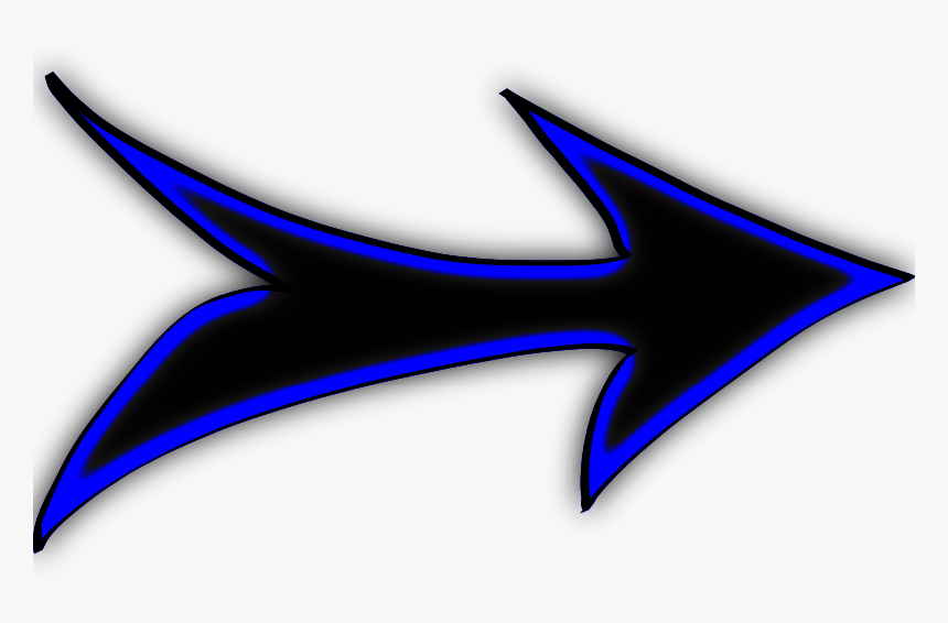 Black And Blue Arrow, HD Png Download, Free Download