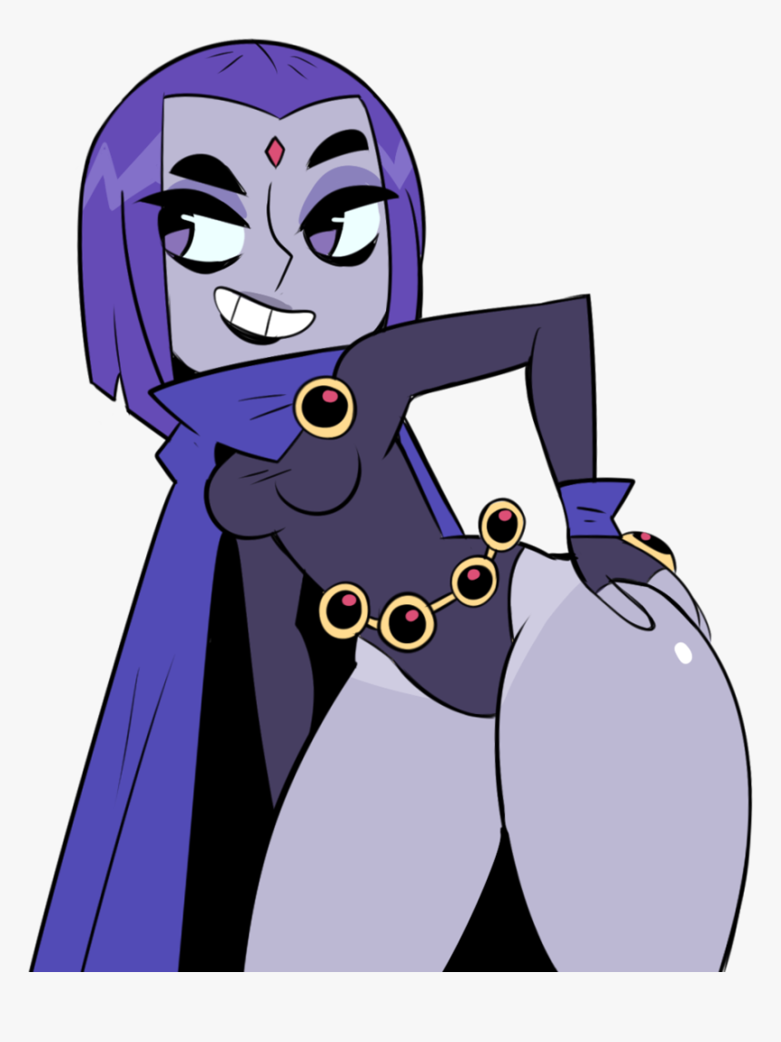 Fictional Character Purple Cartoon Vertebrate Violet - Raven Teen Titans Thicc, HD Png Download, Free Download