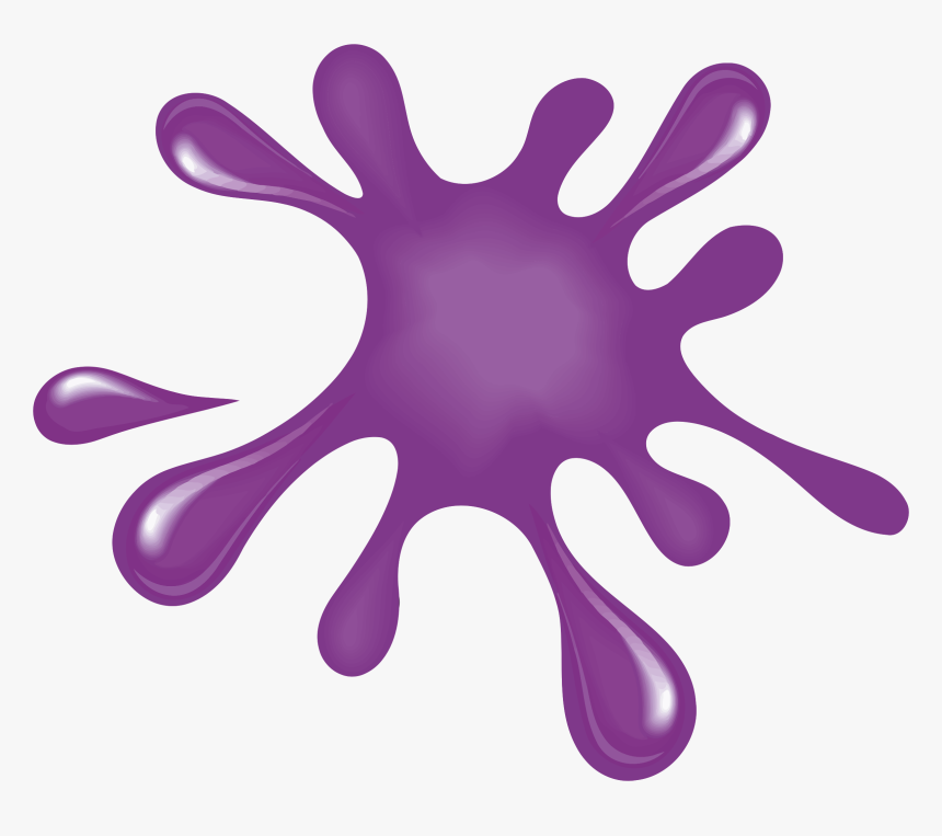 Clipart - Purple Paint Splatter Clipart, Hd Png Download - Kindpng 39C
