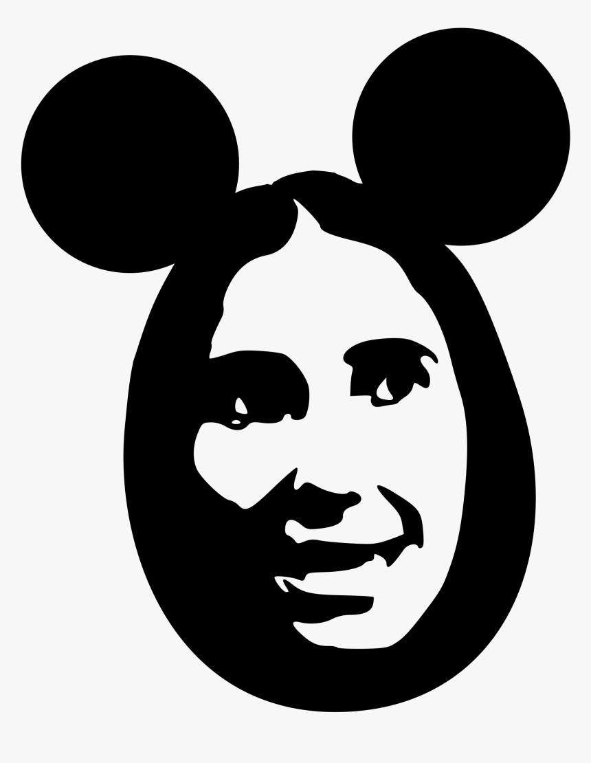 Yoani Sanchez Mickey Mouse Clip Arts - Zwart Wit Gezicht Png, Transparent Png, Free Download