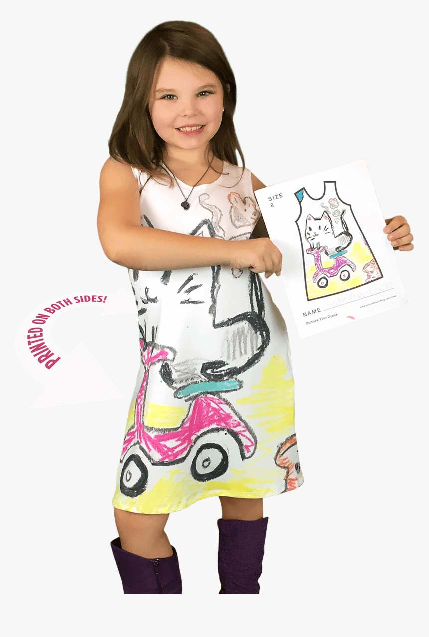 Crazy Girl Png - Clothing Dresses, Transparent Png, Free Download