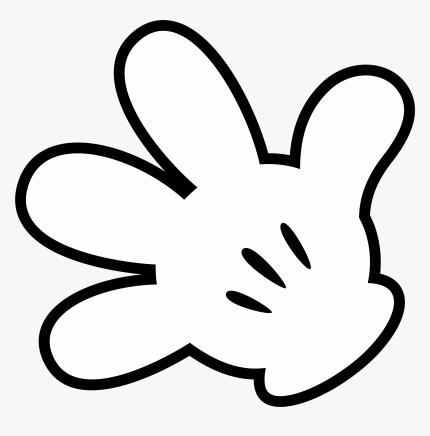 mickey mouse white glove template