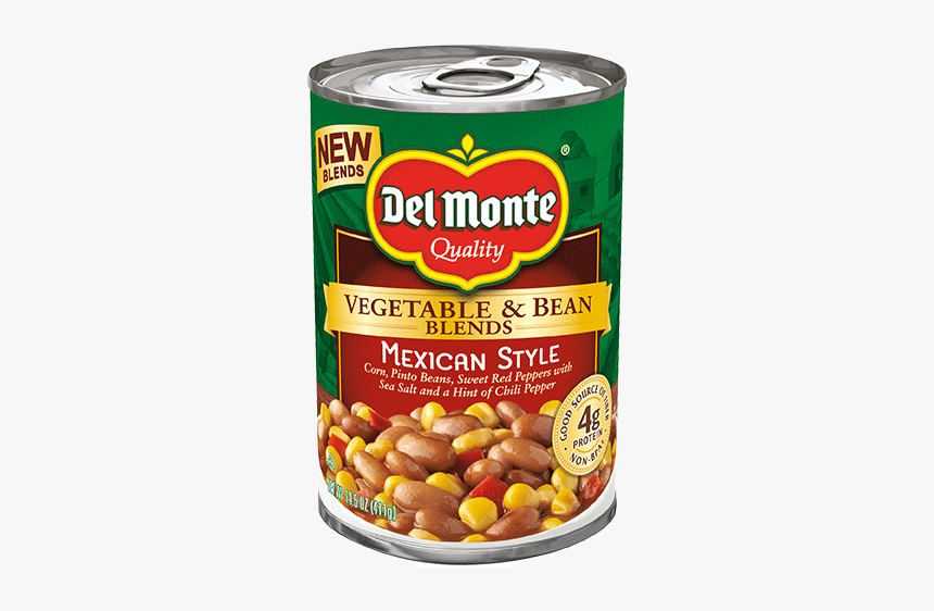 Veg & Bean Blends Mexican Style - Del Monte Vegetable And Bean Blends, HD Png Download, Free Download