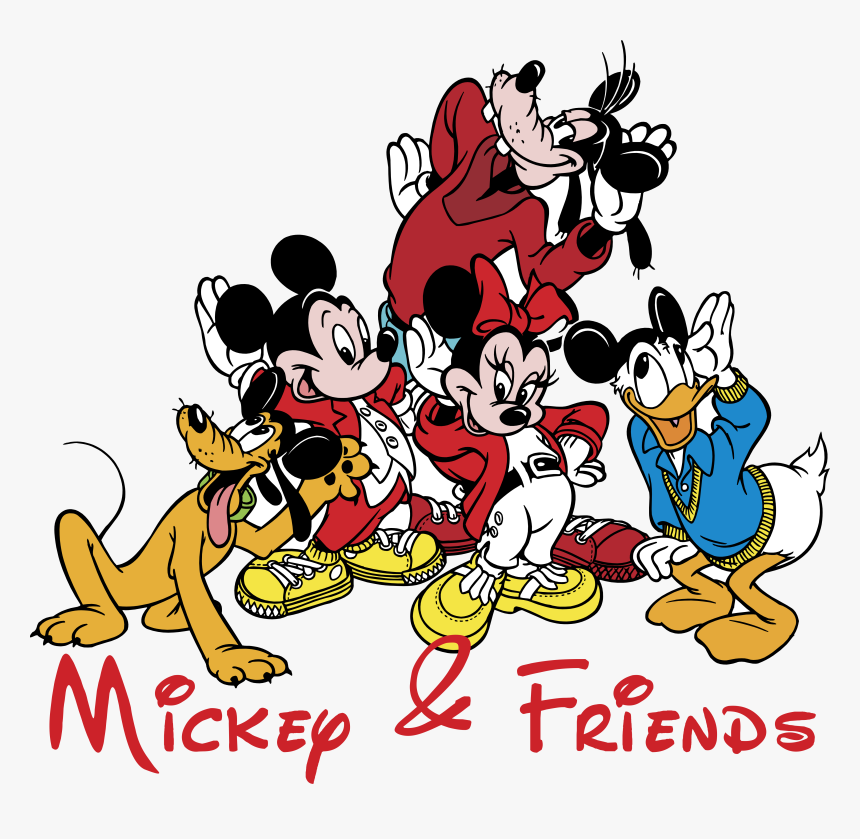 Mickey Mouse & All Team, HD Png Download, Free Download