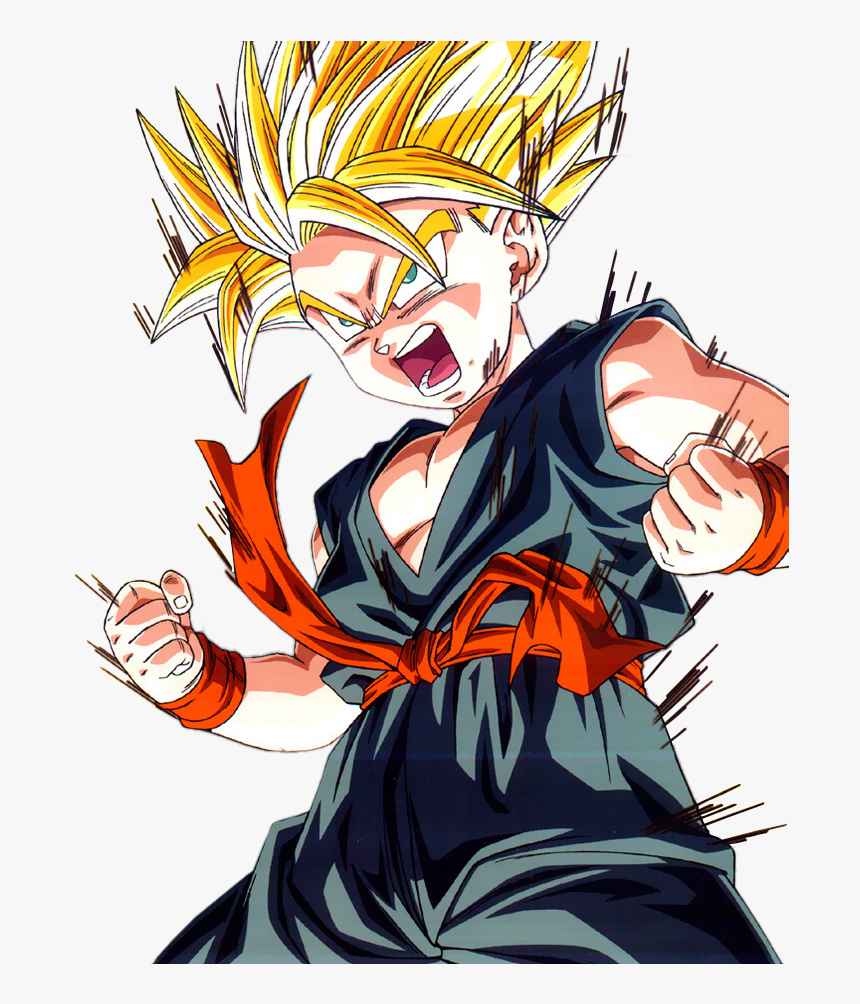 Future Trunks And Present Trunks , Png Download - Kid Trunks Ssj 2, Transparent Png, Free Download