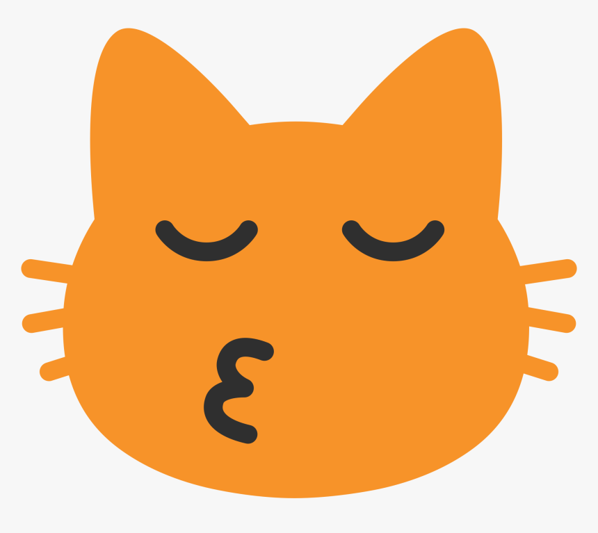 Transparent Kissing Emoji Png Cat Kissing Emoji Android Png Download Kindpng