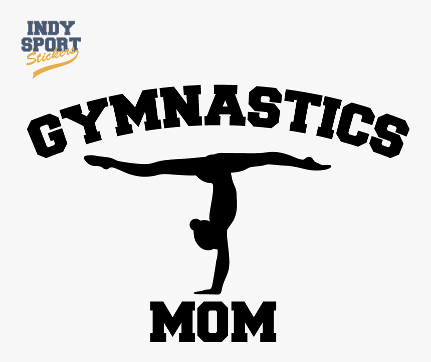 Clip Art Mom With Silhouette Gymnast - Hockey Puck Silhouette, HD Png Download, Free Download