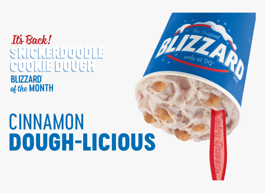 It"s Back Snickerdoodle Cookie Dough Blizzard Of The - Food, HD Png Download, Free Download