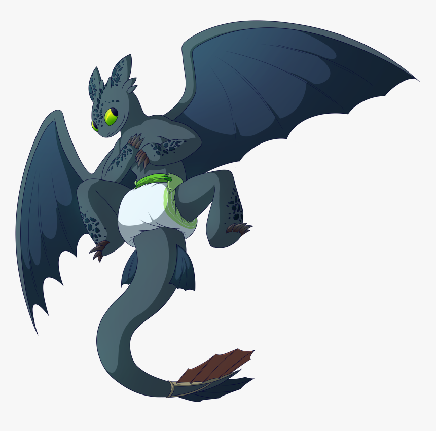 [p] Bab Toothless - Train Your Dragon Diaper, HD Png Download, Free Download