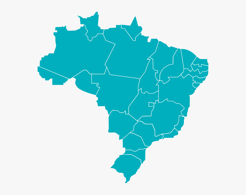 Map Brazil Svg Clip Arts - Mapa Do Brasil Svg, HD Png Download, Free Download