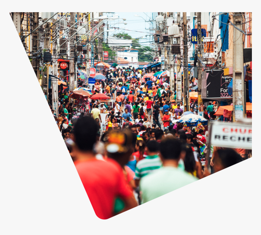 Crowded Street In Brazil - Brazil, HD Png Download - kindpng