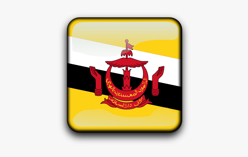 Bn Flag Icon Png Clip Arts - Brunei Clipart, Transparent Png, Free Download