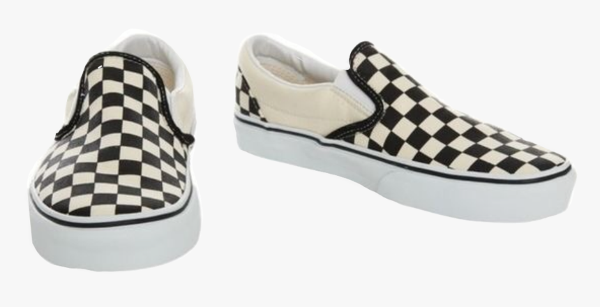 blue slip on vans with checkered rim