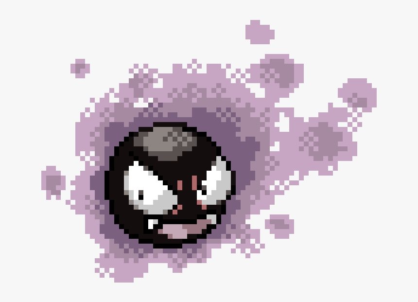 Transparent Gastly Png - Gastly Pixel Art, Png Download, Free Download