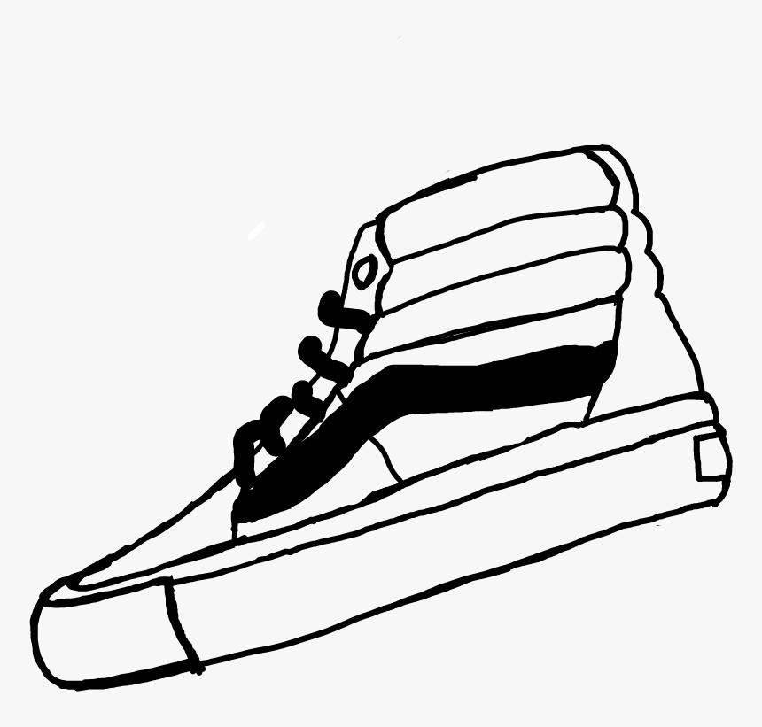 vans shoes outline