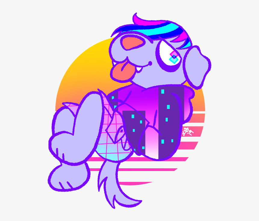 A E S T H E T I C Doggo - Cartoon, HD Png Download, Free Download