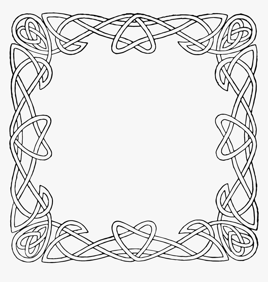 Clip Free Stock Celtic Drawing Floral - Celtic Design Border Png, Transparent Png, Free Download