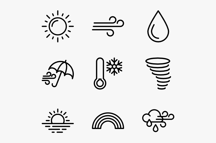 Icons Free Weather - Transport Line Icon Png, Transparent Png, Free Download