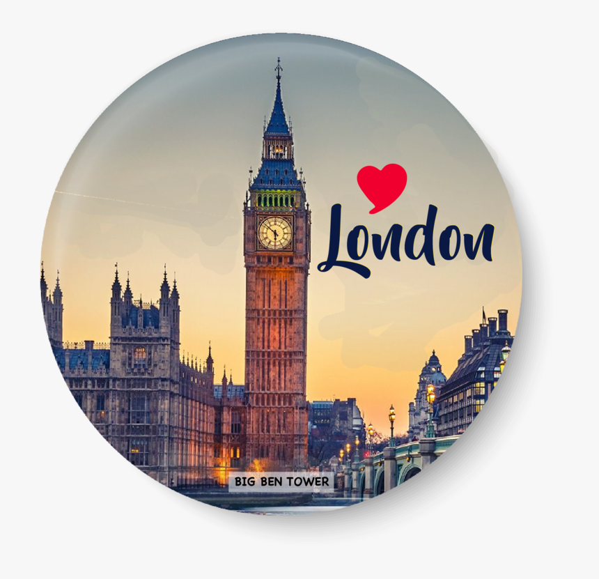 London Fridge Magnet, Big Ben Tower Fridge Magnet, - Houses Of Parliament, HD Png Download, Free Download