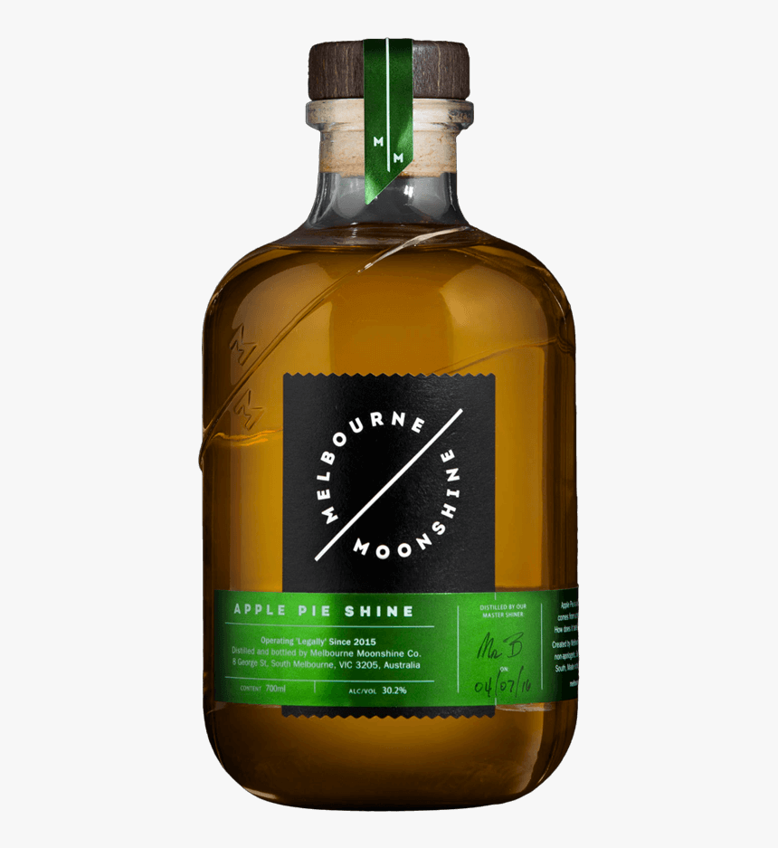 Melbourne Moonshine Apple Pie Shine Upmrkt - Glass Bottle, HD Png Download, Free Download