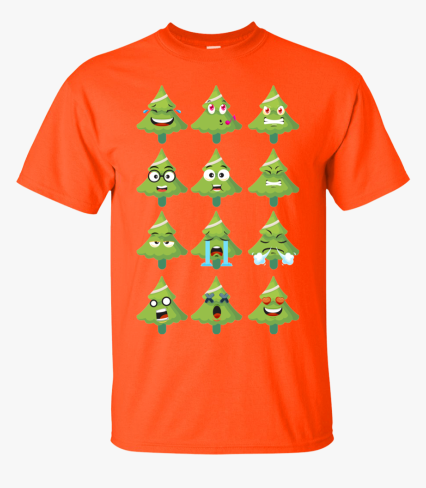 Emoji Christmas Tree Funny Faces Xmas Youth Kids Long - Shirt, HD Png Download, Free Download