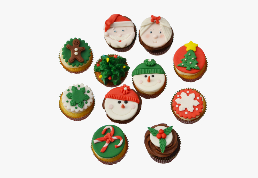 Christmas Cupcakes Toronto With Snowman Cupcakes Toppers, - Christmas Cupcakes Png, Transparent Png, Free Download
