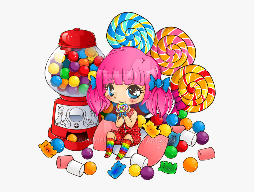 Candy Pile Png Svg Freeuse Library - Chibi Candy, Transparent Png, Free Download