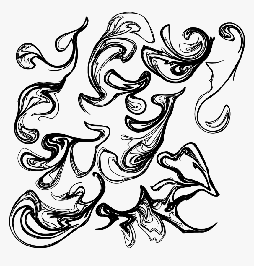 Distorted Swirls, Looks Like Liquid Swirls - Illustration, HD Png Download, Free Download