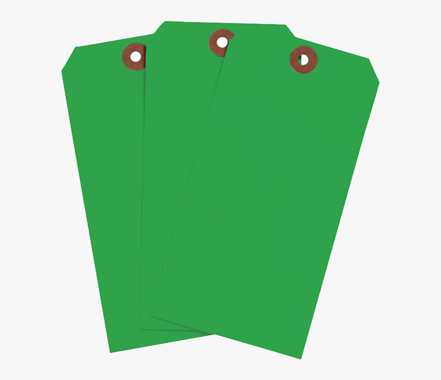 Brady Blank Paper Tag Range Green - Paper, HD Png Download, Free Download