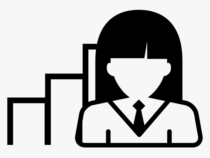 Businesswoman - Girl Thinking Clipart Black And White, HD Png Download, Free Download