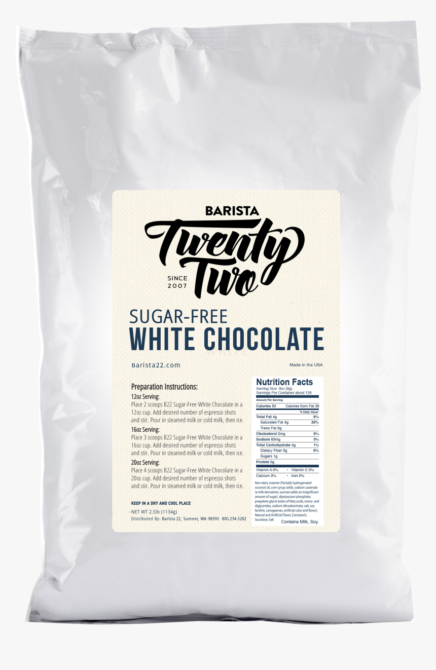 Barista 22 White Chocolate Powder, HD Png Download, Free Download