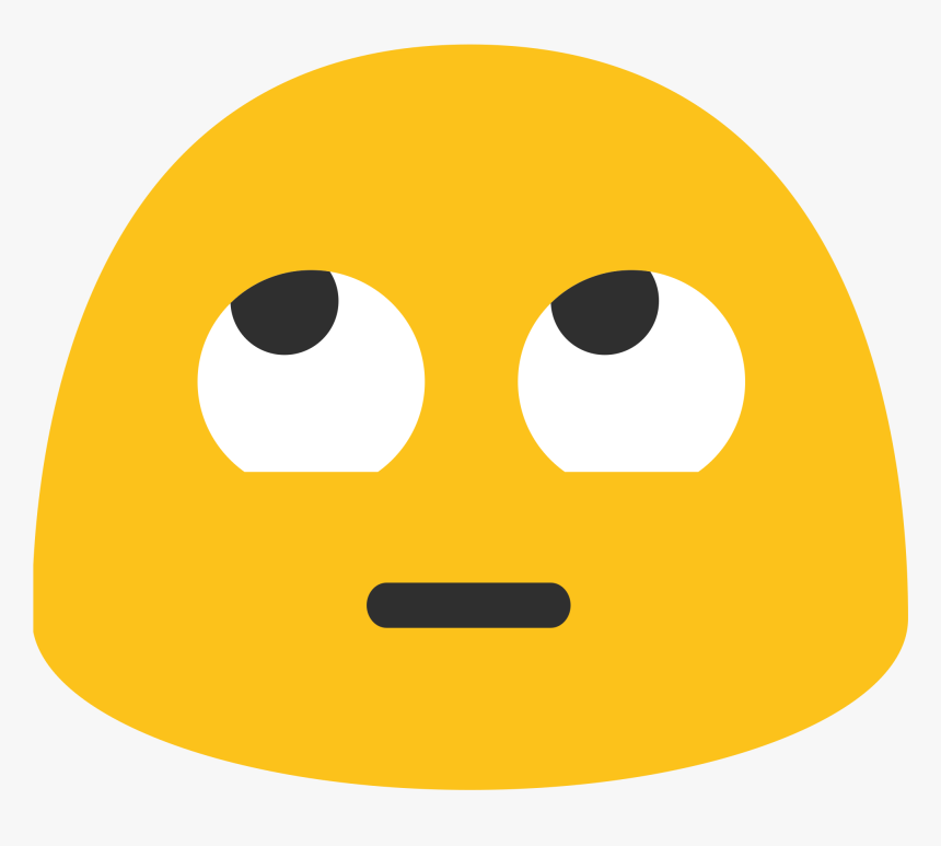 Rolling Eyes Emoji Google Clipart , Png Download - Rolling Eyes Emoji Google, Transparent Png, Free Download