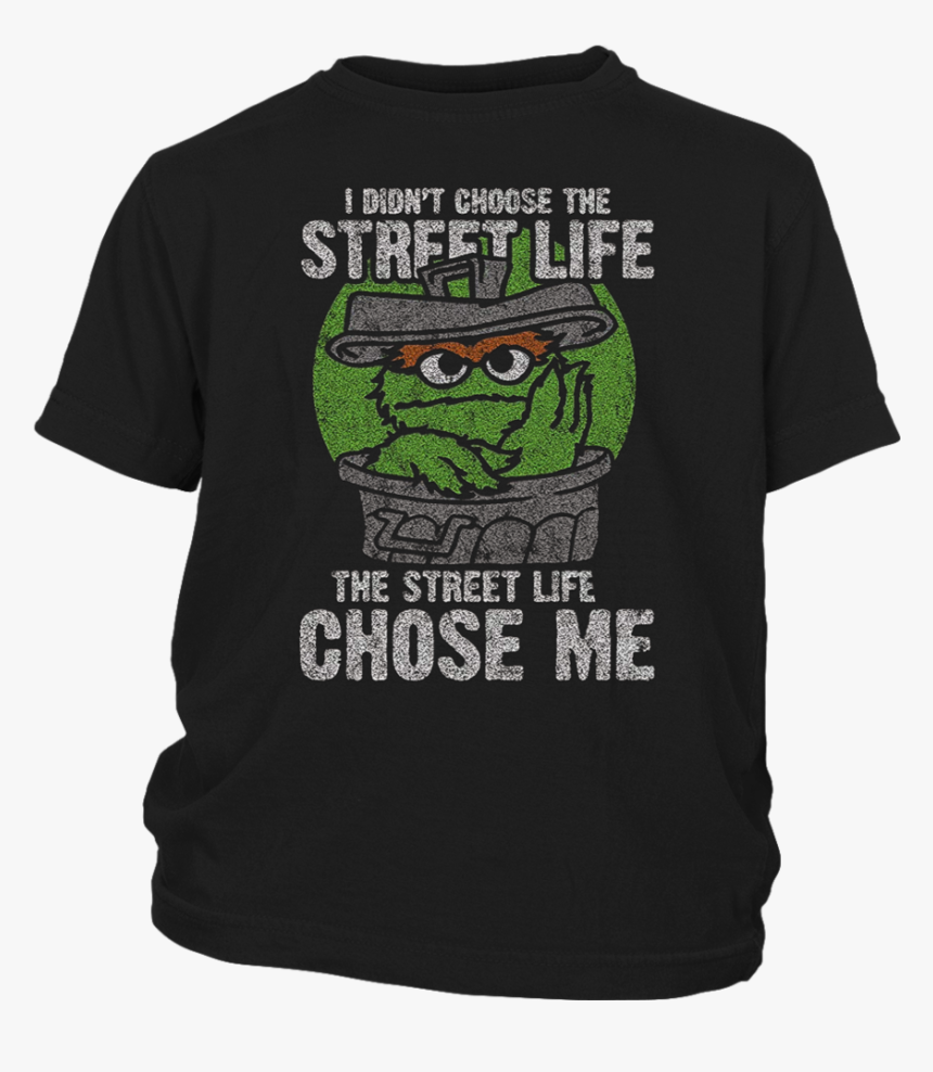 Sesame Street Oscar The Grouch Street Life T-shirt - Cartoon, HD Png Download, Free Download