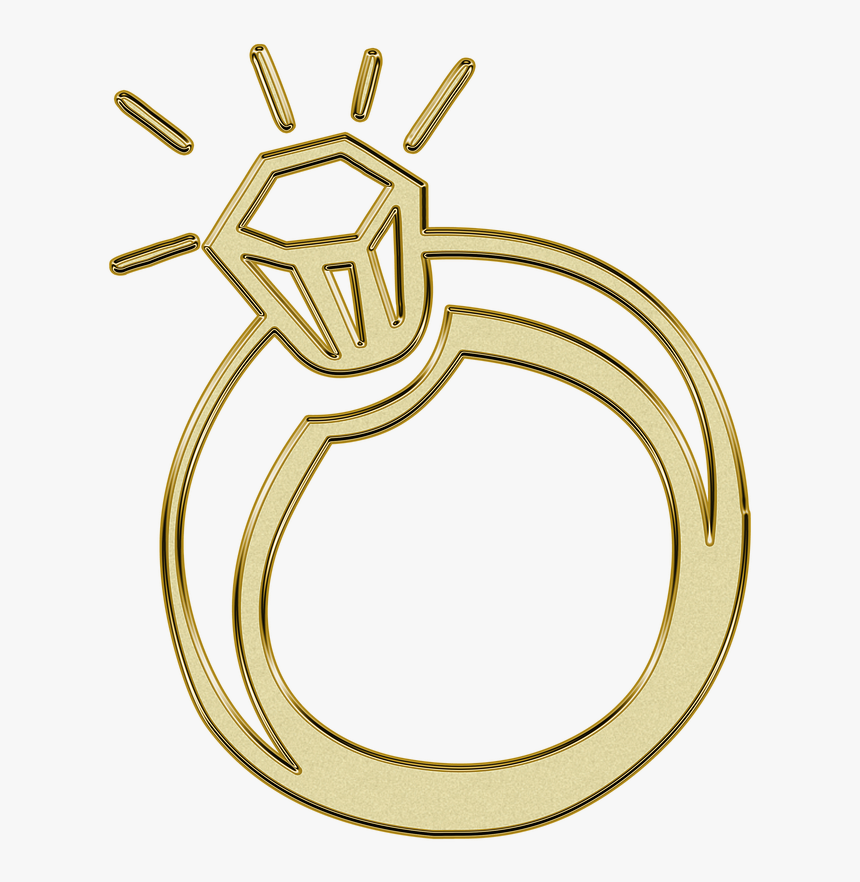 Ring, Gold, Golden, Symbol, Glitter, Wedding - Engagement Ring, HD Png ...