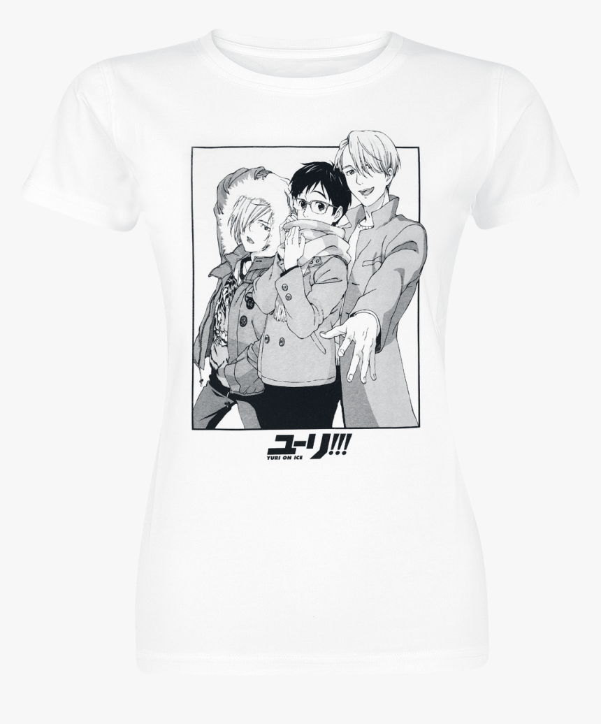 Null Yuri On Ice Characters White T-shirt 358139 Hzahwpg - Cartoon, HD Png Download, Free Download