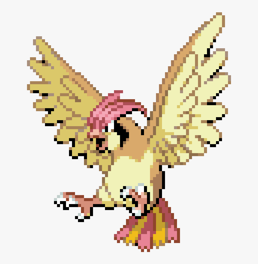 Pidgeotto Pixel Art Minecraft - Pokemon Go Pidgeotto Pixel Art, HD Png Download, Free Download