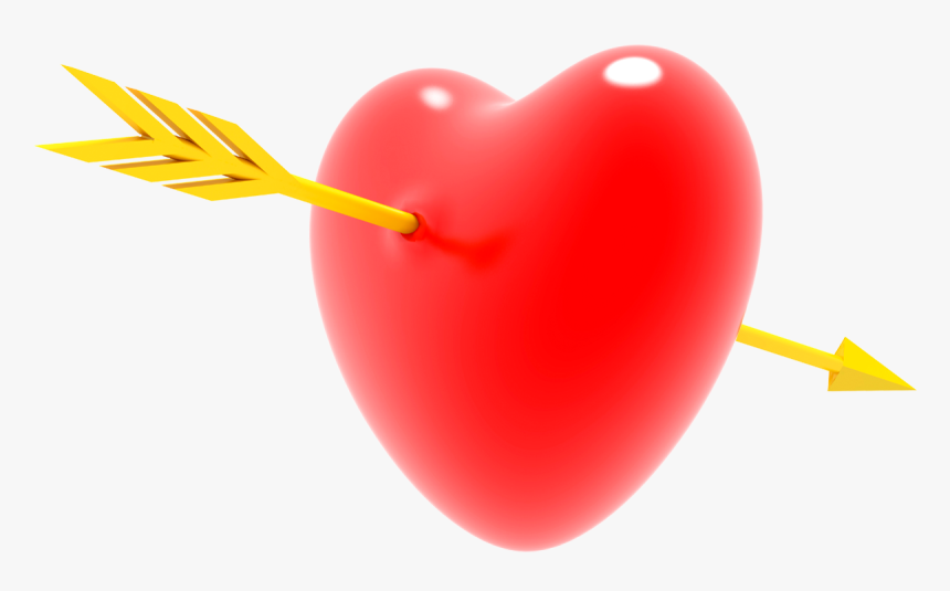 Heart With Arrow Png - Heart, Transparent Png, Free Download