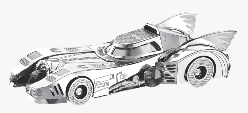 Drawn Race Car Batmobile - Batmobile Dawn Of Justice 3d Metal Puzzle, HD Png Download, Free Download